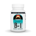 Πηγή Φυσικά Βιταμίνη B-1 Thiamin 500mg - Υψηλή ισχύς, 500mg - 50 δισκία