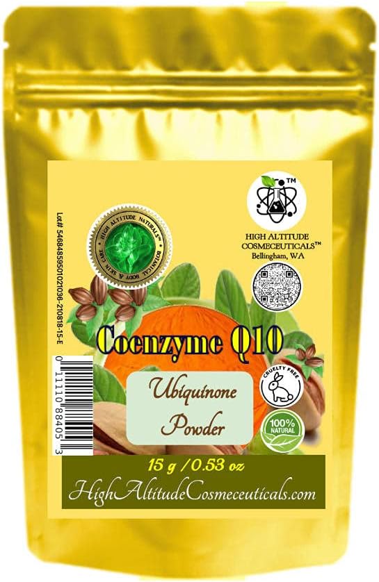 15g Συνένζυμο Q10 (Ubiquinone, Coq10) Σκόνη Καλλυντική Αντιοξειδωτική Φροντίδα, Κάντε DIY Υγρό Ορού προσώπου, Κρέμα, Λοσιόν, Ενυδατικό, Σφίγγοντας Δέρμα, Βελτιώστε την εμφάνιση Stretch Σημάδια