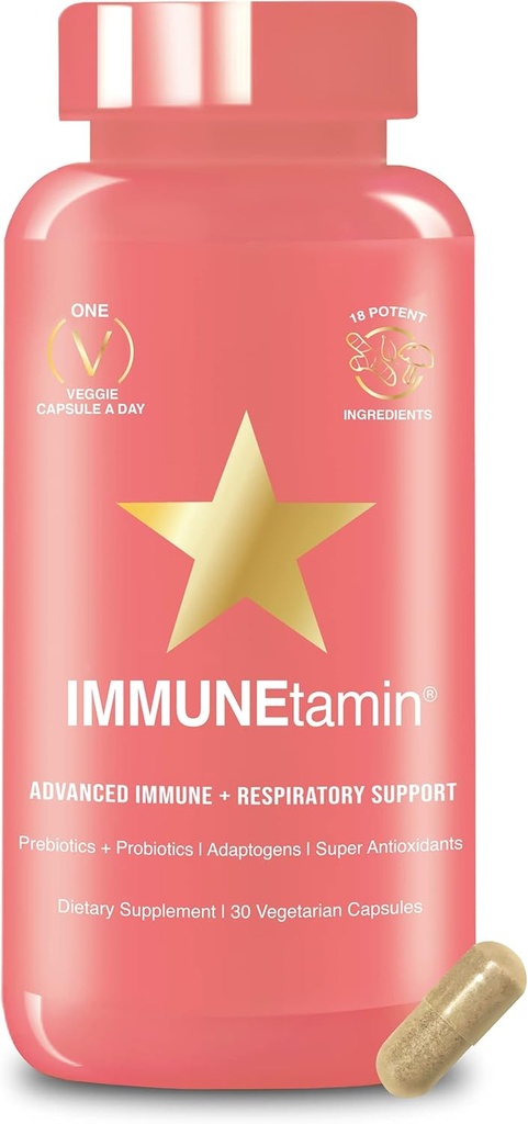 HAIRtamin IMMUNEtamin Ammunity Booster Κάψουλες με αναπνευστική υποστήριξη 