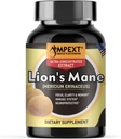Mane Mushroom Extract - Premium Quality, Μόνο Καρπωτικά Σώματα, Γνωστικές Συναρτήσεις, Μνήμη & Εστίαση, Ανοσία Booster, 90 Veg Caps.