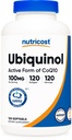 Nutricost Ubiquinol Softgels (120 Softgels | 100 mg Per Serving) - Superior Absorption Antioxidant | Active Form of CoQ10 - Gluten Free, Non-GMO