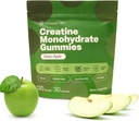 Creatine Gummies 5g Monohydrate + Taurine & B12 - Χωρίς ζάχαρη, Vegan, Χωρίς γλουτένη - Πράσινο μήλο - 120 Count (30 Services) για δύναμη, ενέργεια & εστίαση