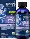 Mommy's Bliss Organic Kids Cough Syrup & Mucus Relief for night Time, Agave & Honey, Ivy Leaf, Zinc, Vitamin C, +Herbal Nighttime Blend, 4 fl z