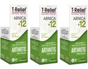 T- Relief Extra Strength Arthritis Pain Reliever Arnica +12 Natural Medicines for Joint Sureness Stiffness Aches, Quick Dissolving Pain Relief for Women & Men - 100 Tablets (Pack of 3)