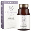 Nutri-Rich Μαγνήσιο Γλυκινικό Χηλικό, Μαγνήσιο 400mg, Βιταμίνη για καλύτερο ύπνο, MCT Λάδι, υψηλή ισχύς, Εύκολη απορρόφηση, Μυς, Υγεία της καρδιάς, Χαλάρωση, 90 κόμης, Χωρίς γλουτένη, Χωρίς σόγια, Μη ΓΤΟ