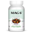 Magnesium B6 Mag 6 Magnesium Glycinate with Vitamin B6 Promote Healthy Bone Mineralization, Support Nerve & Muscle Function, Energy Metabolism - Non-GMO, Vegan, Gluten Free, Kosher 60 Capsules