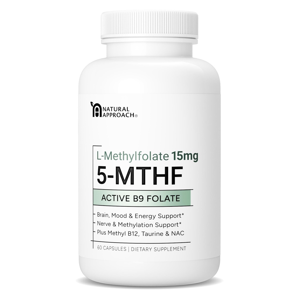 L-Methylfolate 15mg συν Methyl B12, D3, Taurine & NAC 