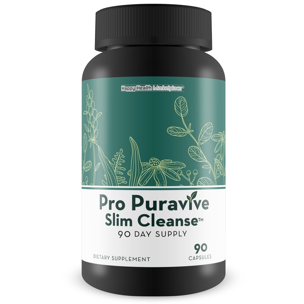 Pro Puravive Slim Cleanse - 90 Ημέρα προσφοράς - Best Gentle Full Body Detox Cleanse - Full Body Detox Cleanse for Women - Full Body Detox Cleanse for Men - Body Cleanse Detox for Women & Men