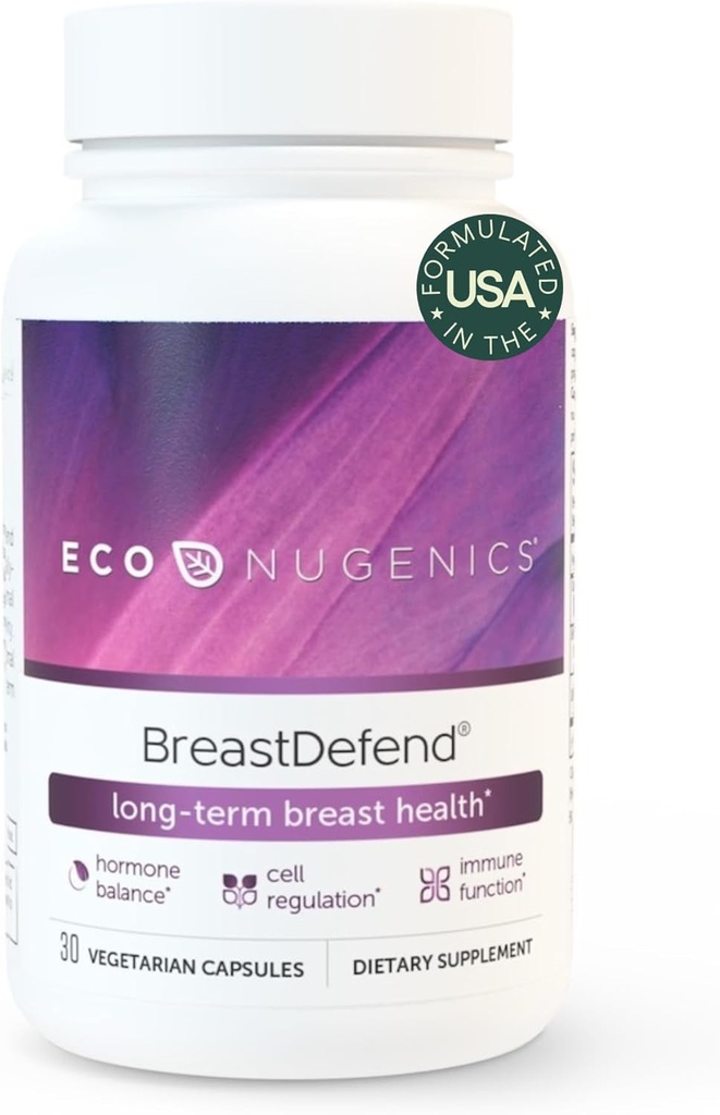 EcoNugenics BreastDefend DIM συμπλήρωμα για την υγεία του μαστού των γυναικών, οιστρογόνων ορμονών ισορροπία, ανοσοποιητική υποστήριξη – κουρκουμίνη κουρκουμίνη, Reishi & Τουρκία Μανιτάρια ουράς, Quercetin, Astragalus – 30 κάψουλες
