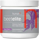 Humann BeetElite Pre Workout Powder for Men & Women - Ultra High Purity Beet Root Powder for Energy & Stamina - Caffeine Free, Create Free, Vegan Nitric Oxide Supplement - Black Cherry, 7.1 oz