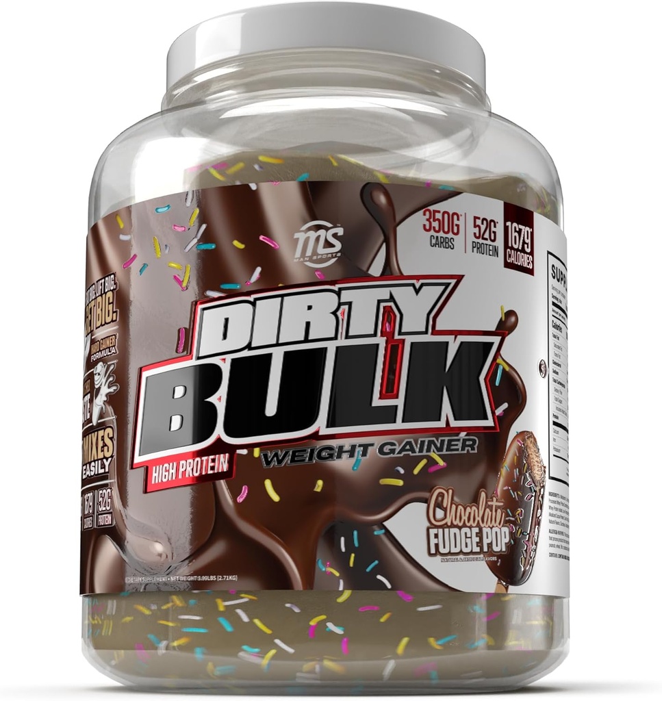 MAN Sports - Βρώμικη χύδην: Σοκολάτα Fudge Pop Υψηλής περιεκτικότητας σε πρωτεΐνες σε σκόνη με 52g πρωτεΐνης