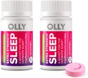 OLLY Extra Strength Sleep Fast Dissolve Tablets, 5mg μελατονίνη, Vegan, Φράουλα - 60ct
