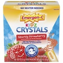 Emergen-C Kidz κρύσταλλα, On-the-Go συμπλήρωμα υποστήριξης του ανοσοποιητικού συστήματος Emergen-C με βιταμίνη C, βιταμίνες Β, ψευδάργυρο και μαγγάνιο, Sparkly Φράουλα, Stuffer Stick - 56 Stick συσκευασίες