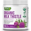 USDA Organic Milk Thistle 30:1 Κάψουλες εκχύλισμα, 280 Vegan Κάψουλες, πλούσια σε Silymarin Flavonoids, Liver Cleanse και Liver Detox Υποστήριξη, Standardized 30X Extract, Κατασκευασμένο στις ΗΠΑ