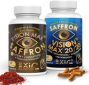 EXIR Συμπληρώματα βιταμινών ματιών, σετ 2 - Υποστηρίζει Retina Macular, 120 κάψουλες