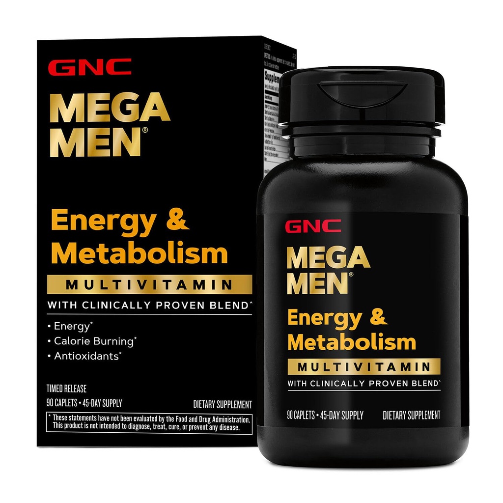 GNC Mega Άνδρες Πολυβιταμίνες, Κλινικά Αποδεδειγμένα για να αισθανθείτε καλύτερα, Ανοσολογική Υποστήριξη, Ενεργειακή Υποστήριξη, Αντιοξειδωτικά, Β Βιταμίνες, Βιταμίνη D-3, Χρονική Απελευθέρωση, 90 καταμέτρηση, 45 ημέρες προμήθεια