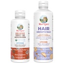 MaryRuth Organics Turkey Tail Mushroom Liposomal (Chocolate Fudge) & Hair Growth MAX (Almond Cookie) 