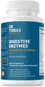 Dr. Tobias Digestive Ένζυμα με Προβιοτικά, Πρεβιοτικά και Μεταβιοτικά Bromelain, Amylase, Lipase, για Καλύτερη Διέγερση & Ανοσολογική Λειτουργία, 120 Κάψουλες 60 Υπηρεσίες (2 Καθημερινή)