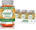 Lunakai Vitamin C Gummies for Adults and Kids - Βιολογικό VIT C Vegan Chewable Gummy Vitamins - 250 mg Ενήλικας, Παιδιά, Μάσημα Τόντλερ - 6 Pack