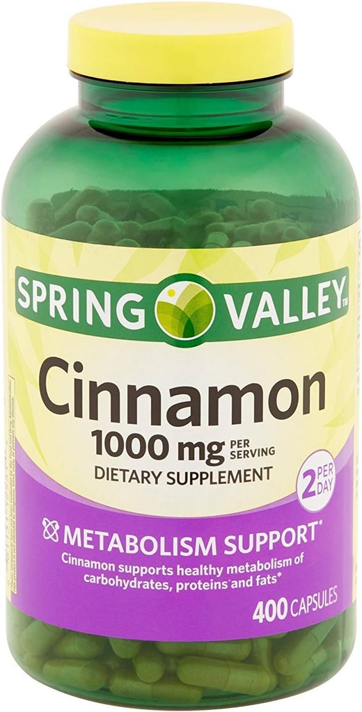 Spring Valley Cinnamon 1000 Mg 400 Capsules