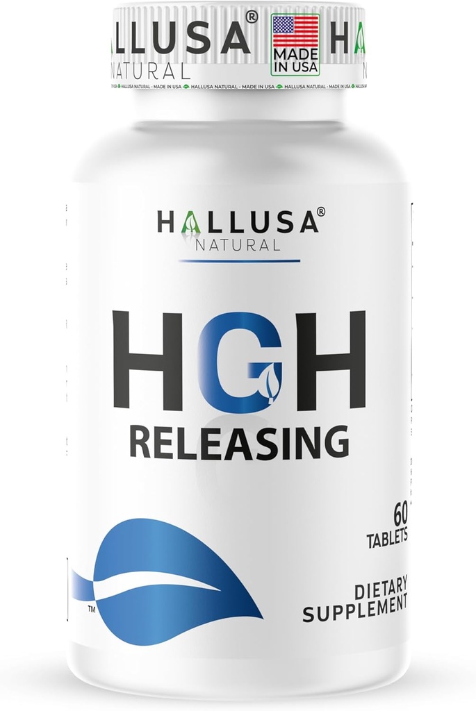 Hallusa Natural Hall HGH Complex - Amino Acid Complex - Μύες & Υποστήριξη προπόνησης - Ενέργεια & Ανάκτηση Φόρμουλα - L-αργινίνη, L-Ορνιθίνη, L-Γλουταμίνη - 60 δισκία (30 Ημέρα προσφοράς)