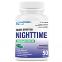 Puregen Labs Nighttime Cold and Flu Relief Medicine 