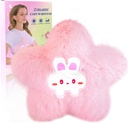 Microwavable Θέρμανση Pad για την περίοδο Cramps Pain Relief- μικροκυμάτων Θέρμανση Pad for Women with Moist Heat Pack for Neck Shoulder Χαριτωμένο ζεστό compress Cozy Pad Plush Star Valentines Δώρα για κορίτσια
