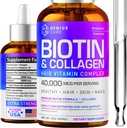 Biotin & Collagen Drops for Easy Absorption - Hair Growth Liquid Supplement - Healthy Skin & Nails - Unisex