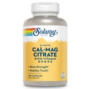 SOLARAY Μαγνήσιο Μαγνήσιο Κιτρικό w/Vitamin D3 K2 - Συμπληρώματα ασβεστίου για γυναίκες και άνδρες - Υποστήριξη για την υγεία των οστών και της καρδιάς - Cal Mag 2:1 Ratio, Plus Vitamin D 3 και K2, 60-Day εγγύηση, 30 υπηρεσίες