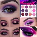 BINGBRUSH 12 χρώματα Glitter Purple Pink Φτηνές Makeup σκιά ματιών παλέτα,Φωτεινό υψηλής χρωστικής μεταλλική Shimmer ουράνιο τόξο πολύχρωμο Πατημένο μάτι σκιά ματιών που για τα κορίτσια