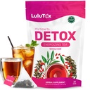 LULUTOX Detox Τσάι - Slimming Τσάι με Dandelion και Ginseng για την υποστήριξη Στόχων για Detox Cleanse, Flat Bely, Bloating, Υγιεινό Βάρος και Digestive Υγεία - Γυναίκες & Άνδρες - Ροδάκινο Γεύση (28 εξυπηρετήσεις)