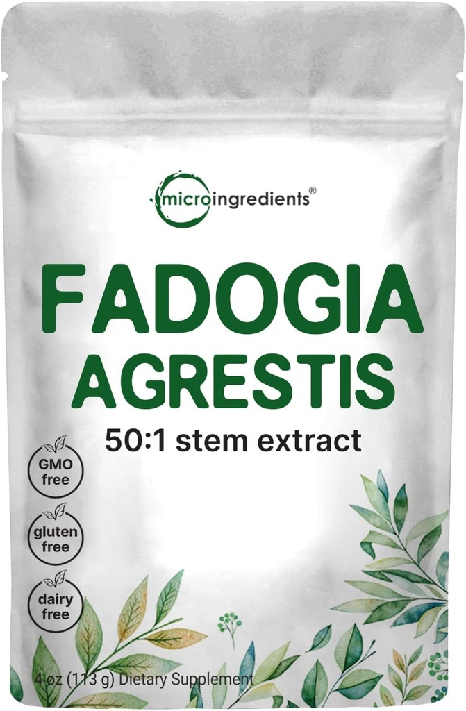 Fadogia Agrestis 600mg ανά σερβίρισμα, 50:1 σκόνη εκχύλισμα, 4 ουγγιά, υψηλής καθαρότητας και βιοδιαθέσιμη, ΗΠΑ τρίτο μέρος δοκιμαστεί, μέγιστη αντοχή, χωρίς πληρωτή, καμία πρόσθετη ύλη, μη ΓΤΟ & χωρίς γλουτένη