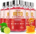 (5 Pack) Keto ACV Gummies Extreme of 1500MG, Gummies, μηλίτη μηλίτη Vinegar Formated Μαζί με τη σκόνη ρόφημα τεύτλων και B12, Vegan και μη GMO, 300 Gummys