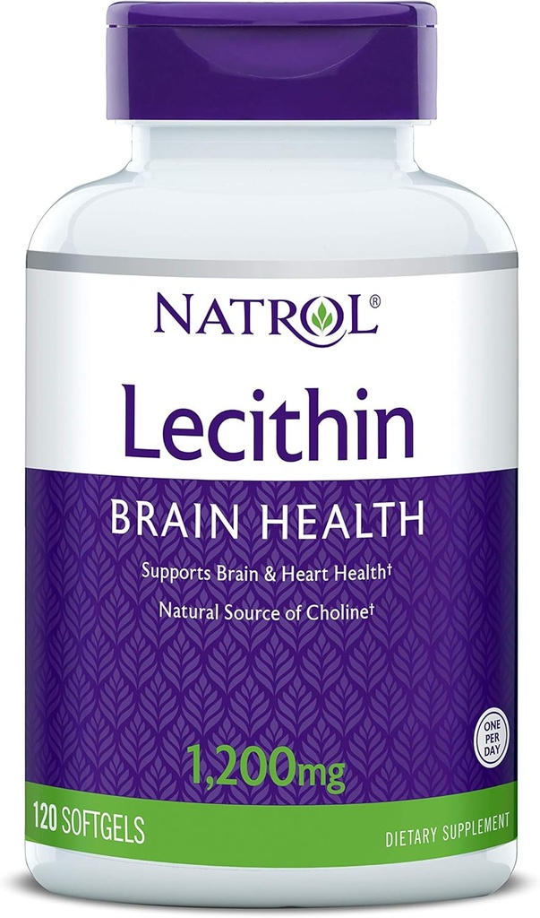 Natrol SOYA Lecithin Mineral Supplement, 1.200 mg, 120 Count