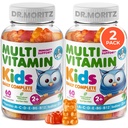 DR. MORITZ Kids Multivitamin Gummies - with Kids Vitamins A C D E B6 B12 Zinc and More - Complete Daily Support - Vegetarian and Non-GMO, 2 Pack (120 Count)