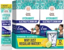 GuruNanda Hydramate Hydration Support Drink Mix - Ηλεκτρολυτές Powder Packets για Αφυδάτωση, Άσκηση & Ενέργεια - Όχι Προστιθέμενα γλυκαντικά, Μη ΓΤΟ, Φυσικό άρωμα λεμόνι Lime - 12 Count (0.56 oz Κάθε)
