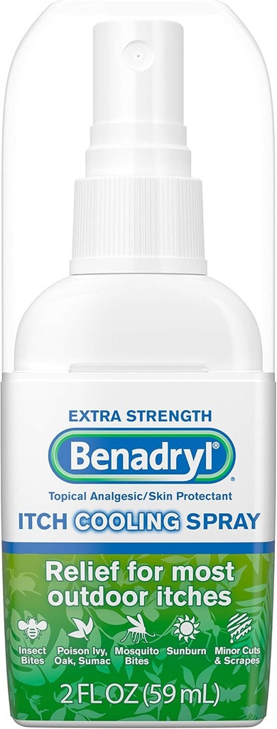 Benadryl Itch Relief Spray για επιπλέον δύναμη, 2 Count