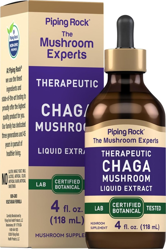 Piping Rock Chaga Mushroom Liquid Extract 