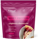 ProDough Gourmet Whey Isolate Hydrolized Protein Powder for Shake Mix- Easy Digest Enzyme Blend, 25g Protein per Serving, Natural Ingredients, Gluten Free, Keto Friendly (Rasberry Cheesecake)