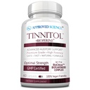 Εγκεκριμένη επιστήμη Tinnitol - Εμβοές συμπλήρωμα υποστήριξης - Ease Ringing in The Ears - Boost Inner Ear Health - 60 κάψουλες - Made in The USA