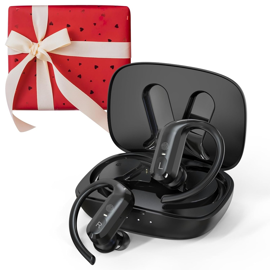 Επαναφορτιζόμενη BTE ακουστικά βοηθήματα για ηλικιωμένους και ενήλικες, πρότυπο μαύρο μοντέλο για σοβαρή απώλεια ακοής με την ακύρωση θορύβου και 5 ρυθμιζόμενα επίπεδα έντασης, μαύρο πρότυπο έκδοση