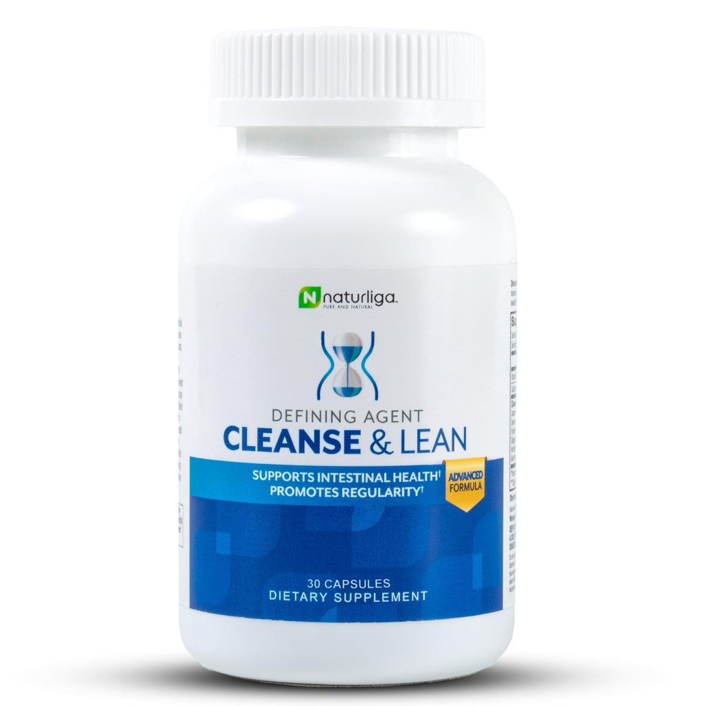Max Myster Naturaliga Cleanse and Lean Defining Agent Herbal Cleanse for Regularity w/Natural Detoxifying Ingredients for Gut Health Colon Detox Health and Bloating, 30 Count