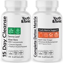 Youth & Tonic 15 Ημέρα Καθαρισμός & Carb Matrix Υποστήριξη για Bloating, Glucomannan, Chromium, 60 χάπια