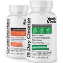 Youth & Tonic 15 Ημέρα Καθαρισμός & Carb Matrix Υποστήριξη για Bloating, Glucomannan, Chromium, 60 χάπια