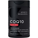 Sports Research CoQ10 (100mg) Enhanced w/Coconut Oil & Bioperine (Black Pepper) for Better Abvortion 