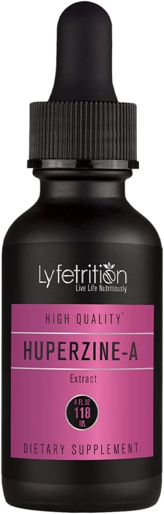 Lyfetrition Huperzine- ένα συμπλήρωμα 380 mg, 4 Oz Liquid, 220 σερβιρίσματος, Κατασκευασμένο στις ΗΠΑ, Γρήγορη απορρόφηση, ποιοτικά ισχυρά συστατικά, τρίτο μέρος δοκιμαστεί, μη GMO, GMP Πιστοποιημένα, σκληρά-ελεύθερο προϊόντα