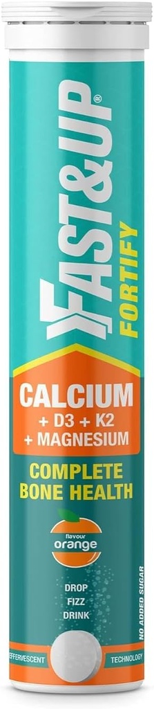 Calcium with Essential Vitamin D3 for Complete Health Support - Vitamin D3, Calcium & Magnesium Combination for Better Absorption (20 Tablets, Orange Flavour)