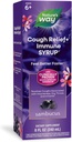 Ο Δρόμος της Φύσης Sambucus Cough Relief +(1) Ανοσοποιητικό Σιρόπι *, Νιώσε Καλύτερα Πιο Γρήγορο(1), Κλινικά Αποδεδειγμένο Γεράνιο της Νότιας Αφρικής, με Εκχύλισμα Βατόμουρου, Βιταμίνη C & Ψευδάργυρο, 8 Οζ (Packaging May Vary)