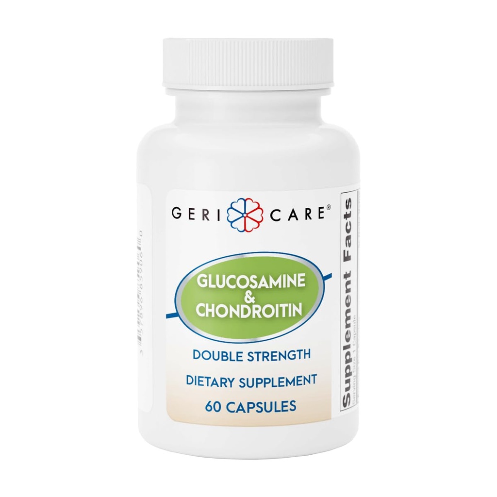 Gericare Glucosamine HCl 500 mg, Chondroitin Sulfate 400 mg με Νάτριο 35 mg Συμπληρώματα Καψάκια - Υποστηρίζει Κοινή Κινητικότητα, Προάγει την Υγεία και Ευελιξία, 60 Count (Pack of 1)
