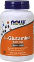 NOW Τρόφιμα L-Γλουταμίνη 500mg - 120 ct (πακέτο των 2)